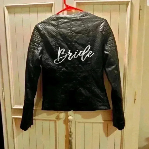 Vintage Custom "BRIDE" Leather Jacket - Picture 2 of 12